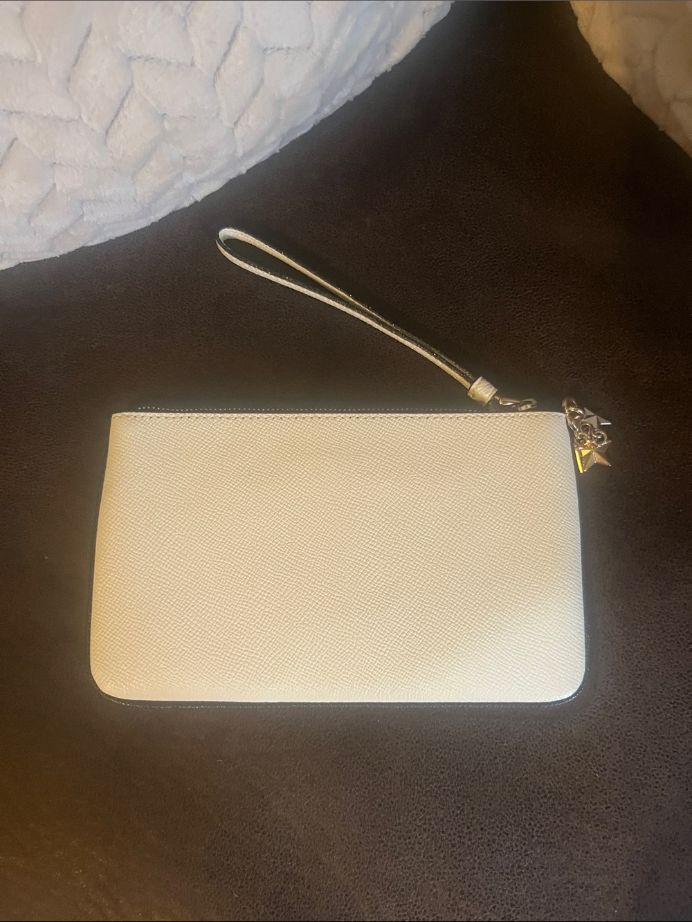 Coach Ava Cream Leather Tote with Matching Wristlet Classic Quiet Luxury Elegant - Picture 7 of 9